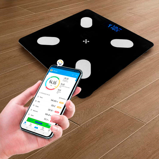 Báscula Inteligente Pesa Digital Bluetooth App Vidrio